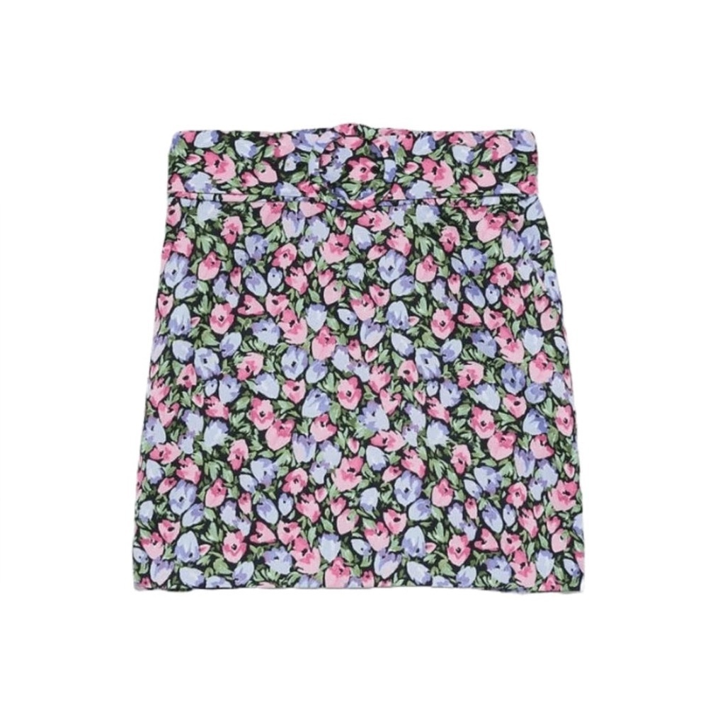 New Zara Floral Print Women's Skirt with belt